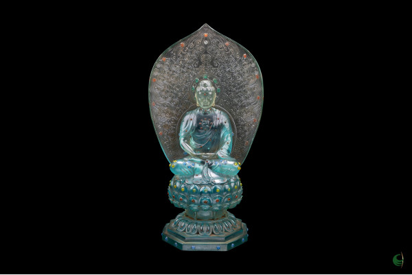 Sky blue pharmacist Buddha