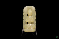 Rectangular large backlight, closed hand seal Buddha