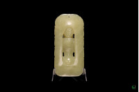 Rectangular large backlight, closed hand seal Buddha