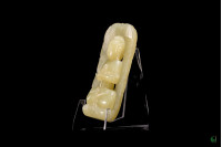 Rectangular large backlight, closed hand seal Buddha