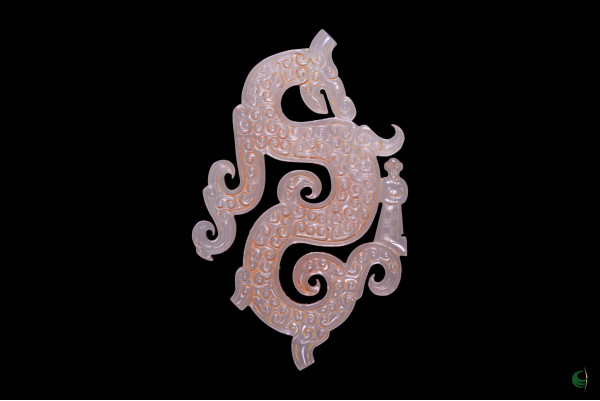 S-shaped Dragon Standing Human Pendant