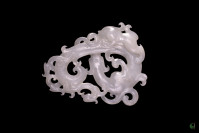 Dragon and Phoenix Jade Pendant