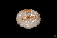 Auspicious Beast Mask Jade Pendant