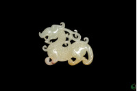 Dragon-Shaped Yellow Jade Pendant