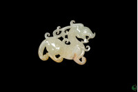 Dragon-Shaped Yellow Jade Pendant