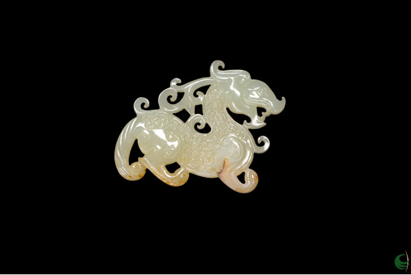 Dragon-Shaped Yellow Jade Pendant