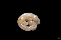 Dragon Phoenix Fetal Jade Pendant