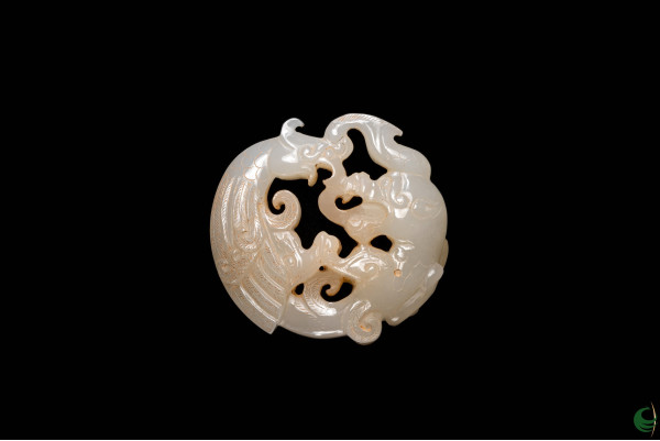 Dragon Phoenix Jade Pendant