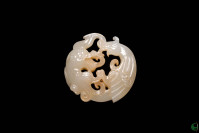 Dragon Phoenix Jade Pendant