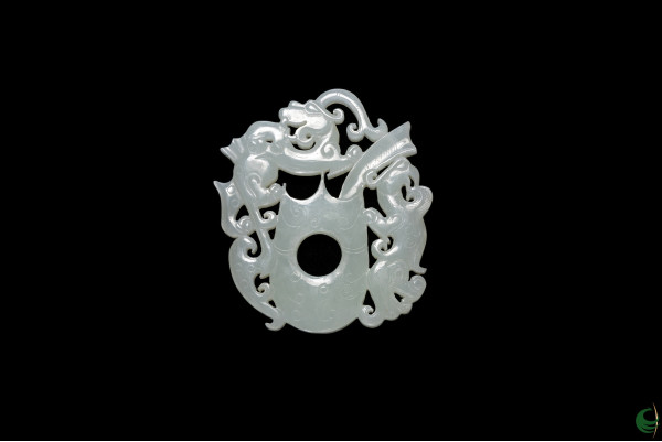 Dragon Phoenix Chicken Heart Pendant (Taiwei Constellation)