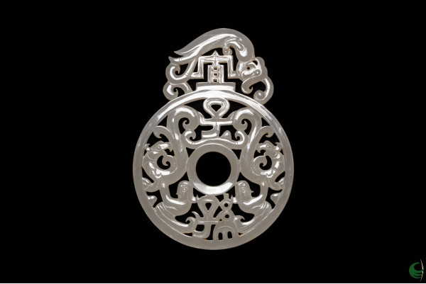 Han Dynasty Blessings for Descendants Jade Pendant