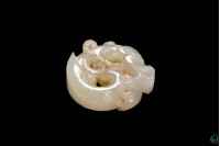 Jade Dragon Pendant from Belt for Imperial Court