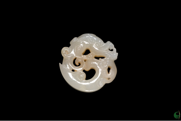 Jade Dragon Pendant from Belt for Imperial Court