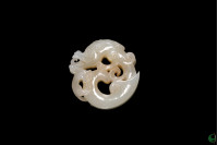 Jade Dragon Pendant from Belt for Imperial Court