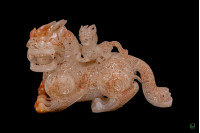 漢代子母玉辟邪