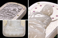 Medicine Buddha Jade Tablet