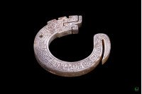 Geometric pattern C-shaped dragon Geometric pattern C-shaped dragon