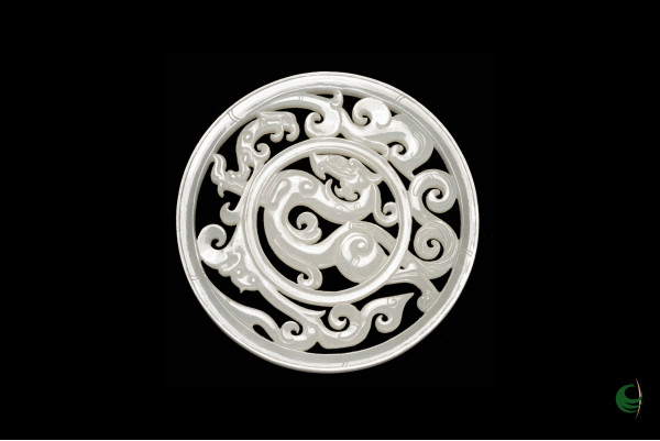 Dragon and Phoenix Jade Pendant