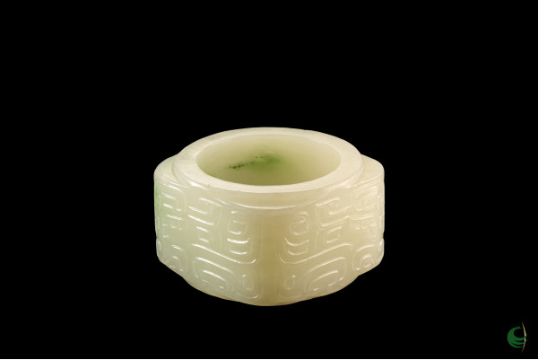 Jade Cong with Cloud Pattern