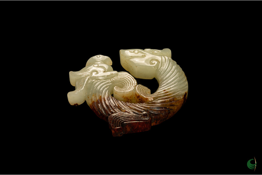 Pendentif Dragon En Jade Vert Foncé Véritable - Pierre Naturelle, Unisexe, Neuf Sans Emballage