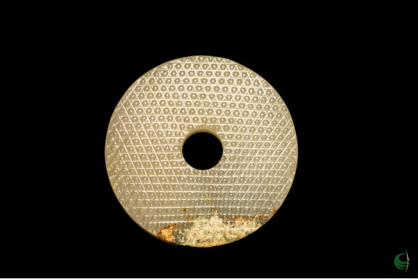 Dot Pattern Jade Disc