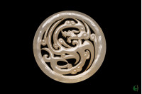 Dragon and Phoenix Jade Pendant