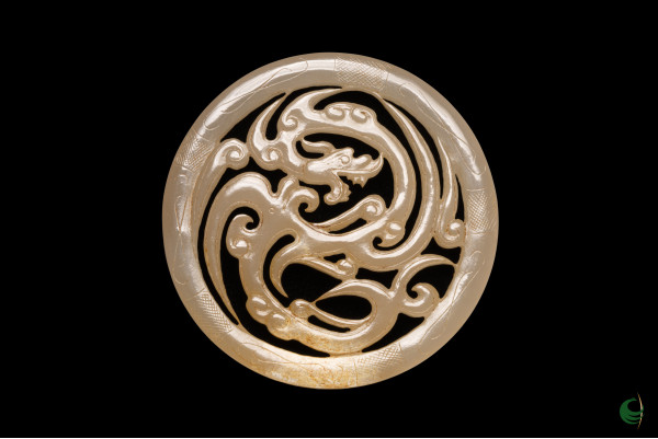 Dragon and Phoenix Jade Pendant