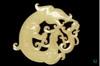 Dragon and Phoenix Jade Pendant