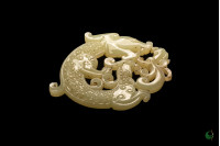 Dragon and Phoenix Jade Pendant